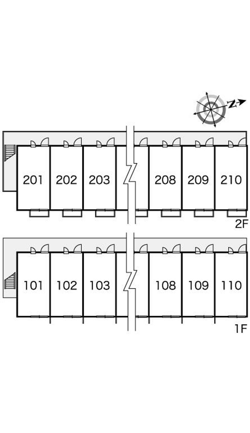 レオパレスエスポワール 間取り配置図