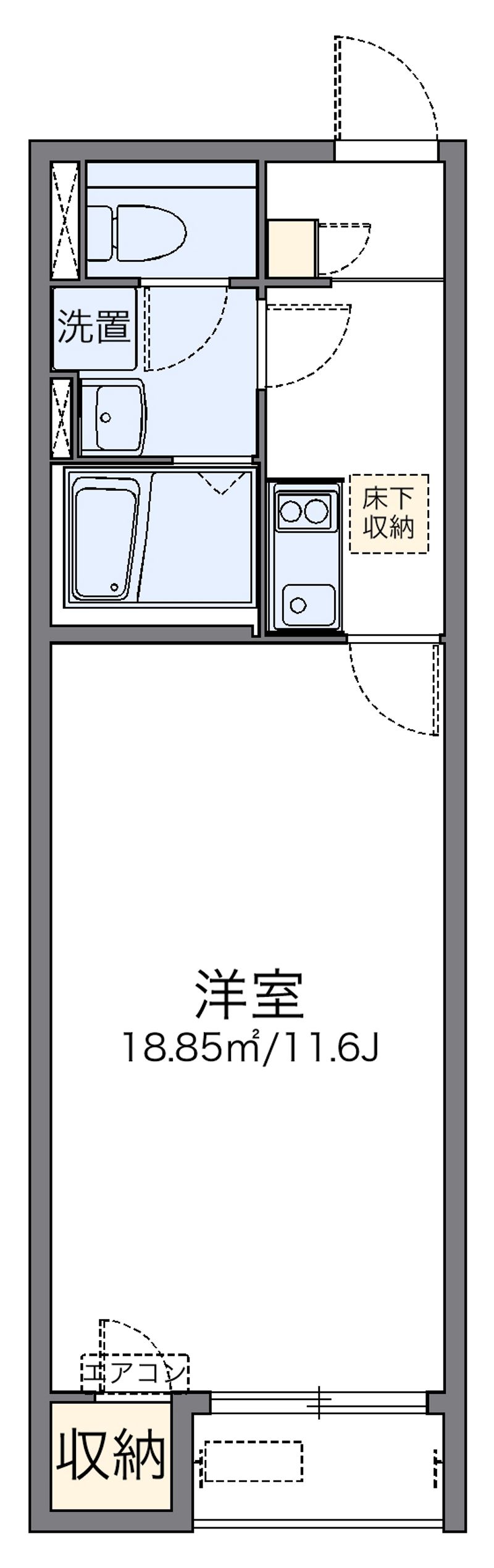 レオネクストｓｔａｇｅⅤ 間取図
