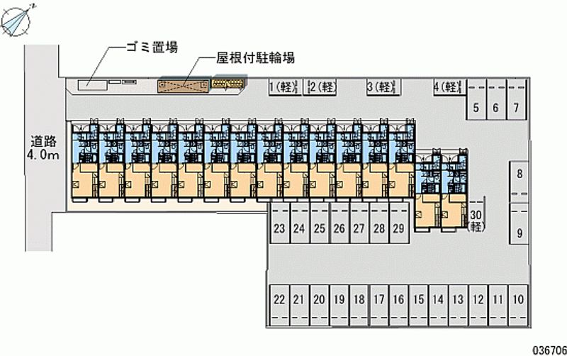 レオパレススピカ 月極駐車場