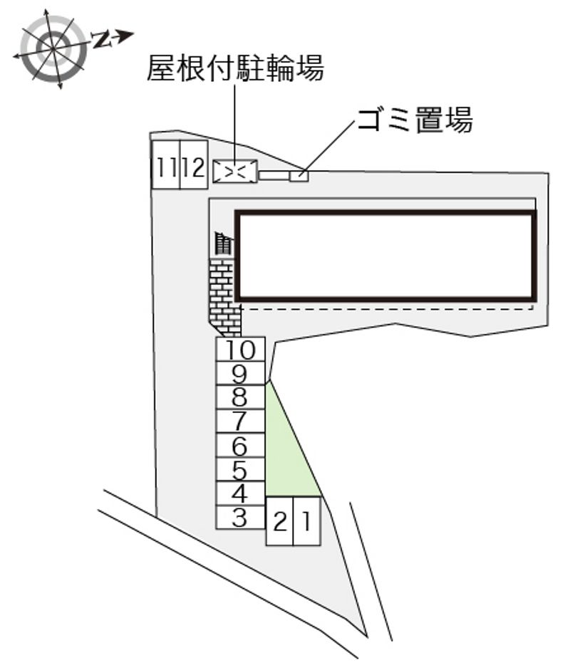 レオパレスコンフォールⅡ 配置図