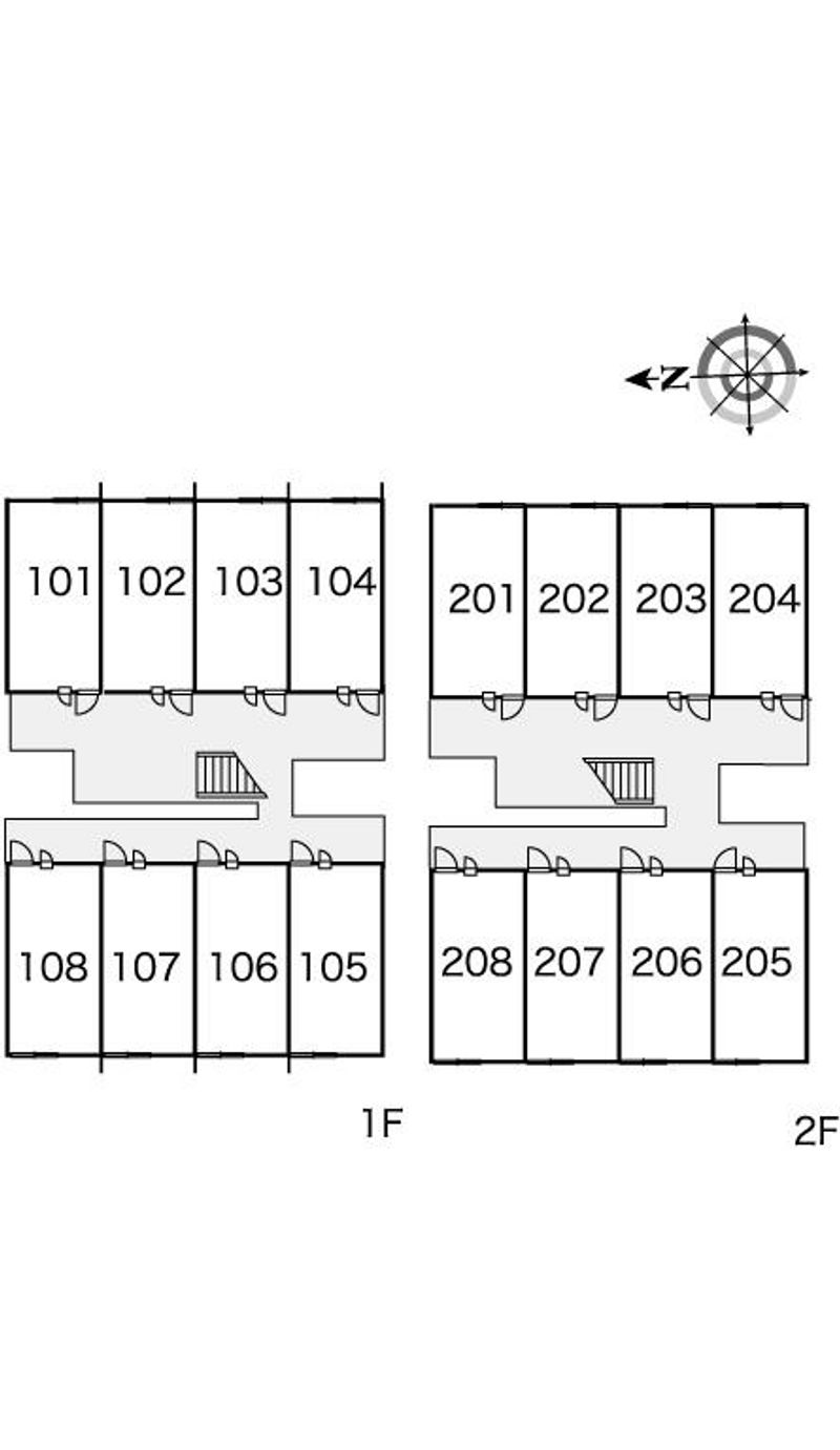 レオパレスグランシャリオＴ５ 間取配置図