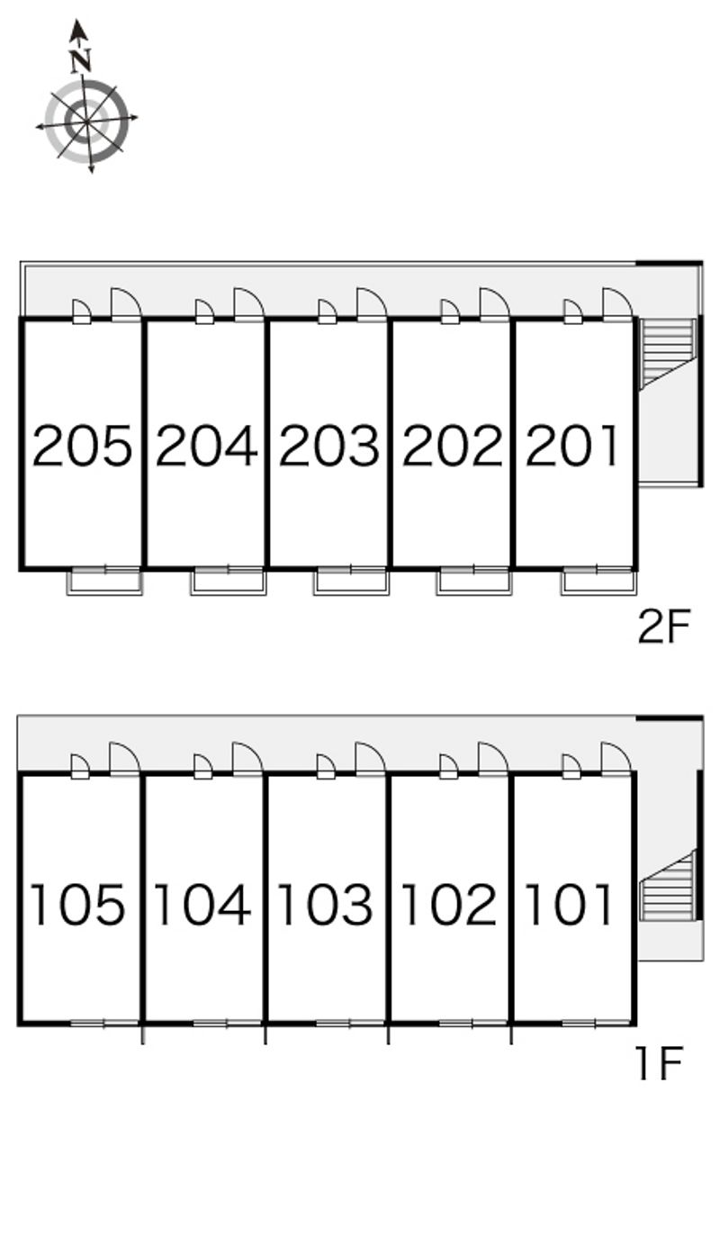 レオパレスラフィーネⅡ 間取配置図