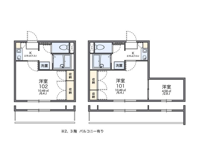 レオパレスカサベルデ 間取図