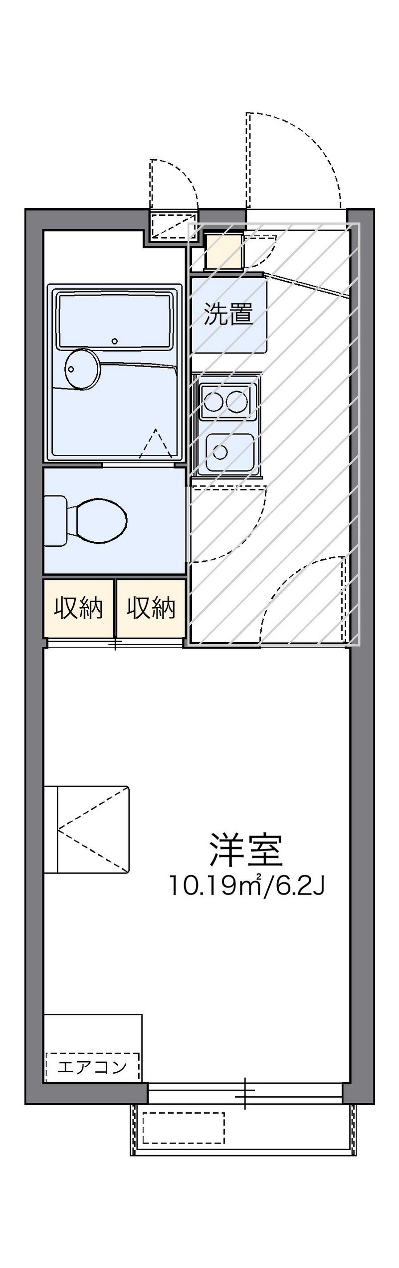 レオパレスオリジン　アール 間取図