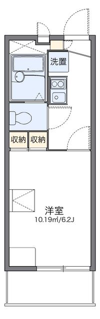 レオパレスハープコート 間取り図