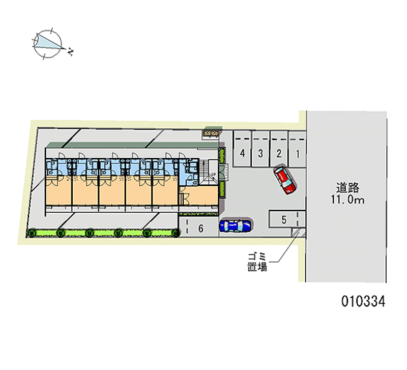 レオパレス新開 月極駐車場