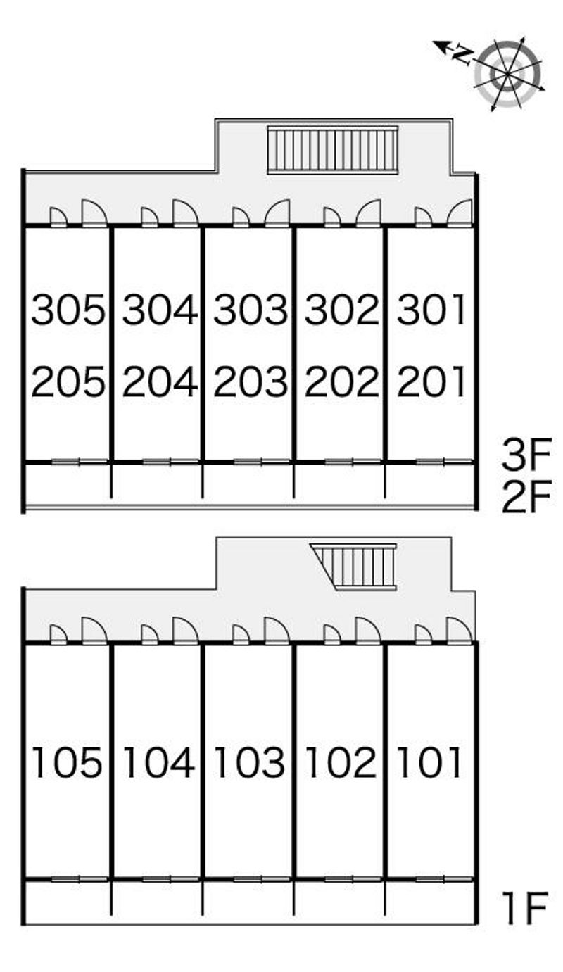 レオパレス天神 間取配置図