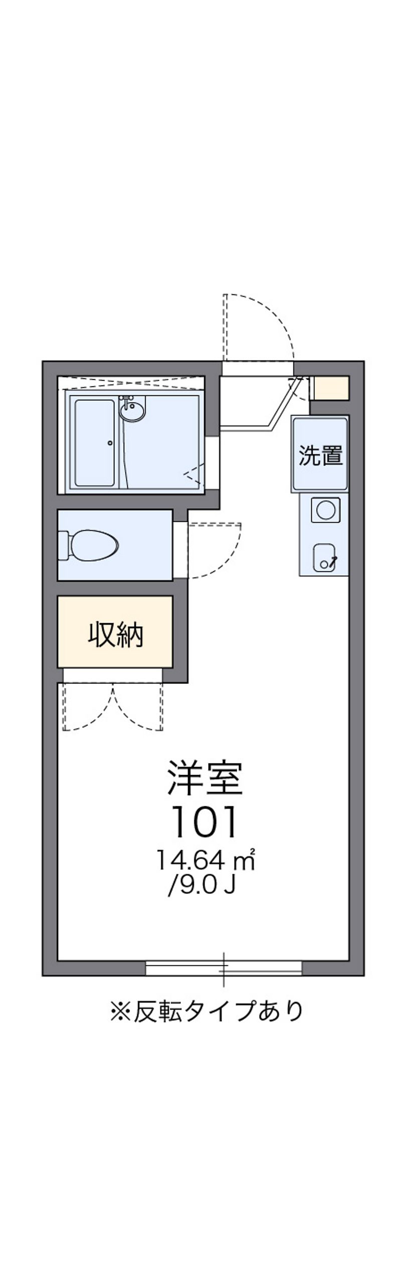 レオパレスプルニエ 間取図