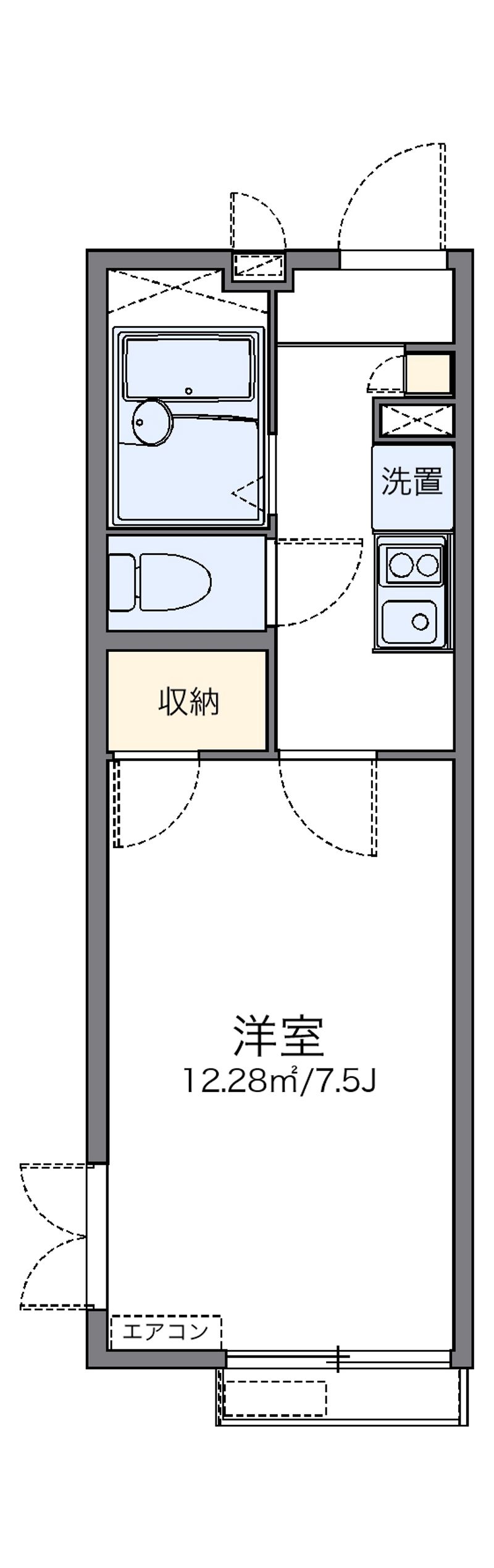 レオパレスグレシア 間取図