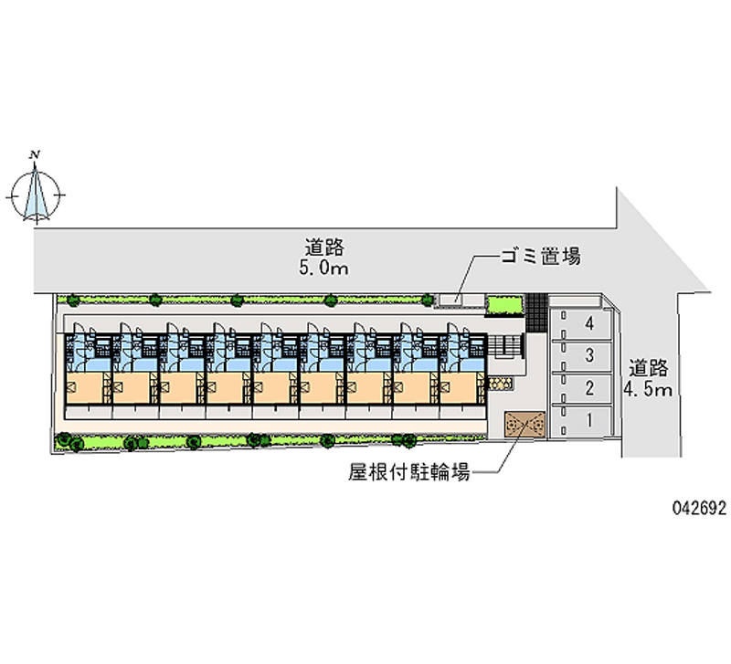 レオパレス春美Ⅱ 月極駐車場