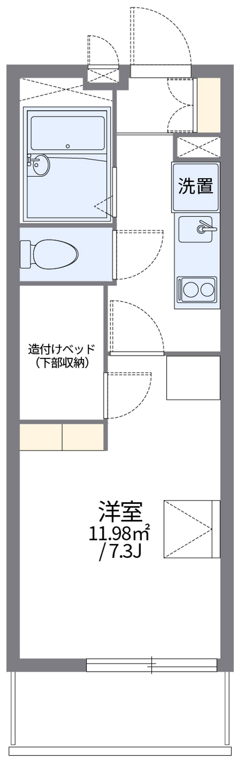 レオパレス苺 間取図