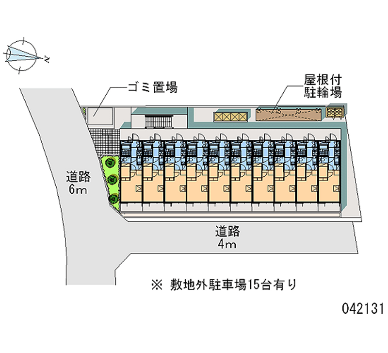 レオパレス緑町Ⅱ 月極駐車場