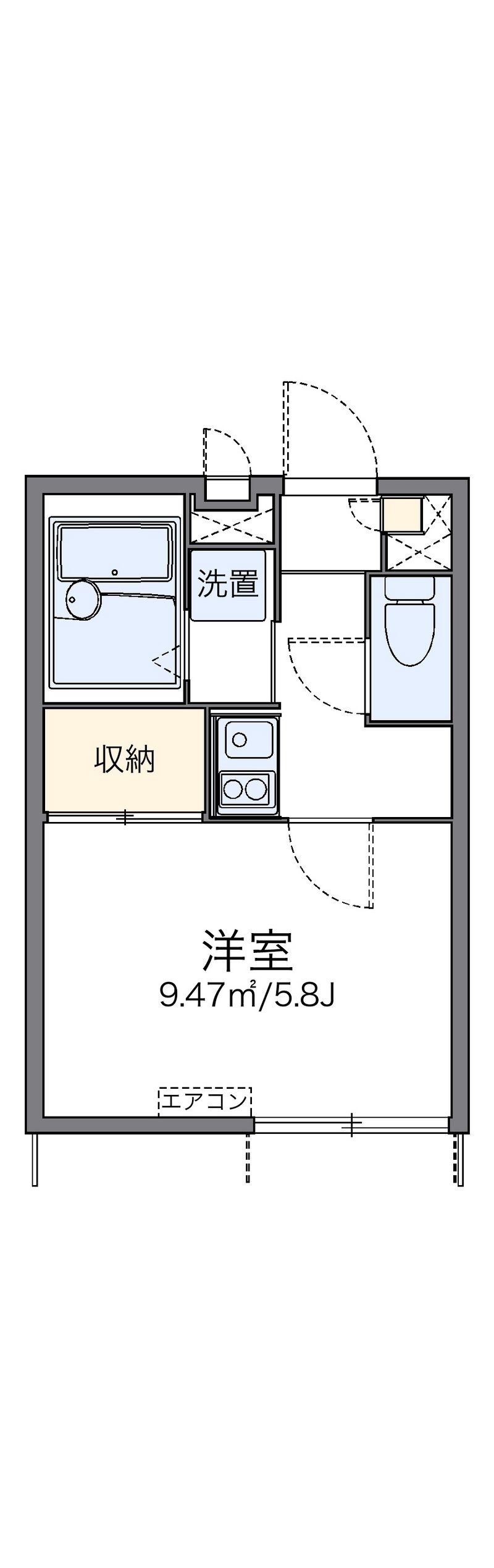 レオパレスＧｌｏｒｙ 間取図
