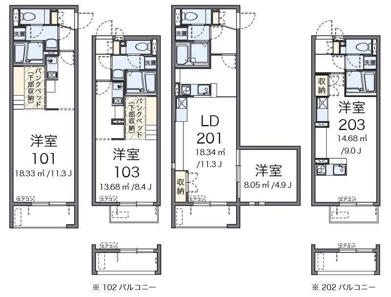 ミランダパキラ 間取図