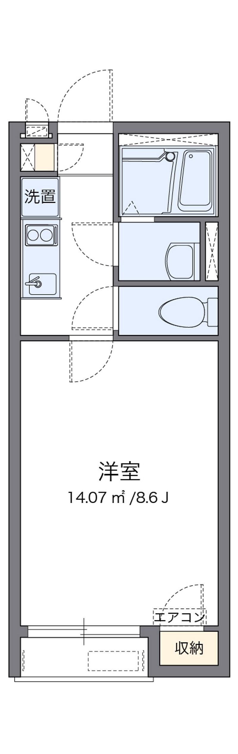 レオネクスト百合Ⅱ 間取図