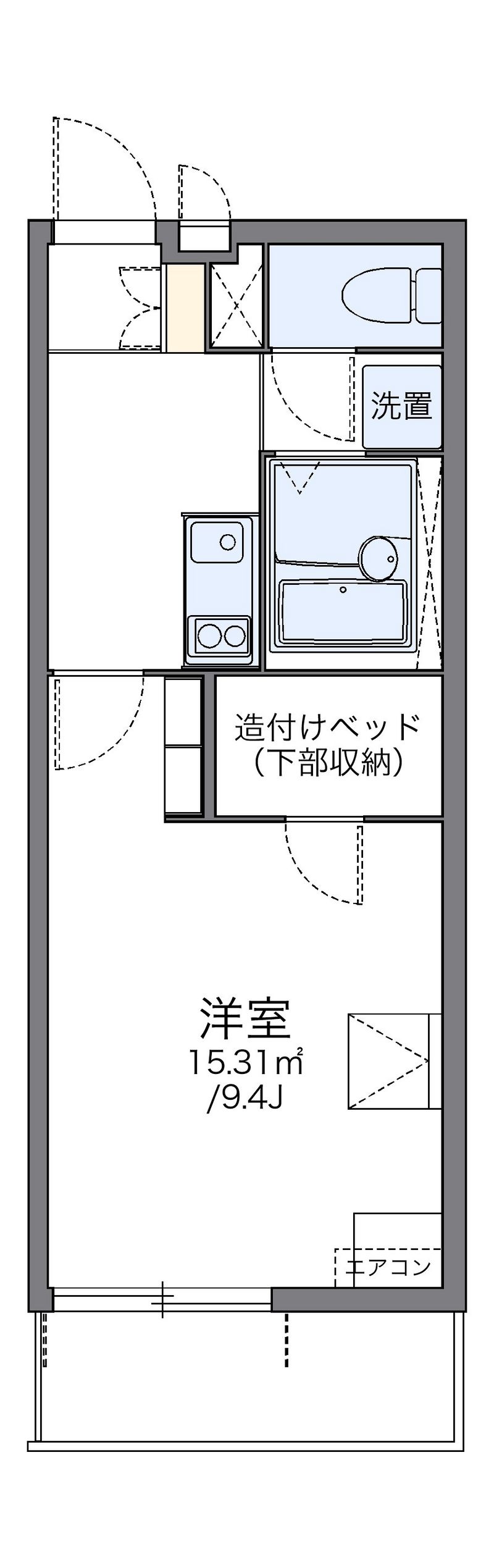 レオパレスさくらⅡ 間取図