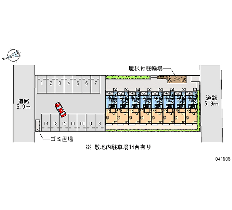 レオネクストグレースハイムⅢ 月極駐車場