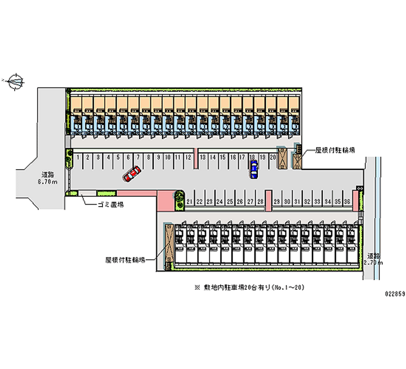 22859 bãi đậu xe hàng tháng