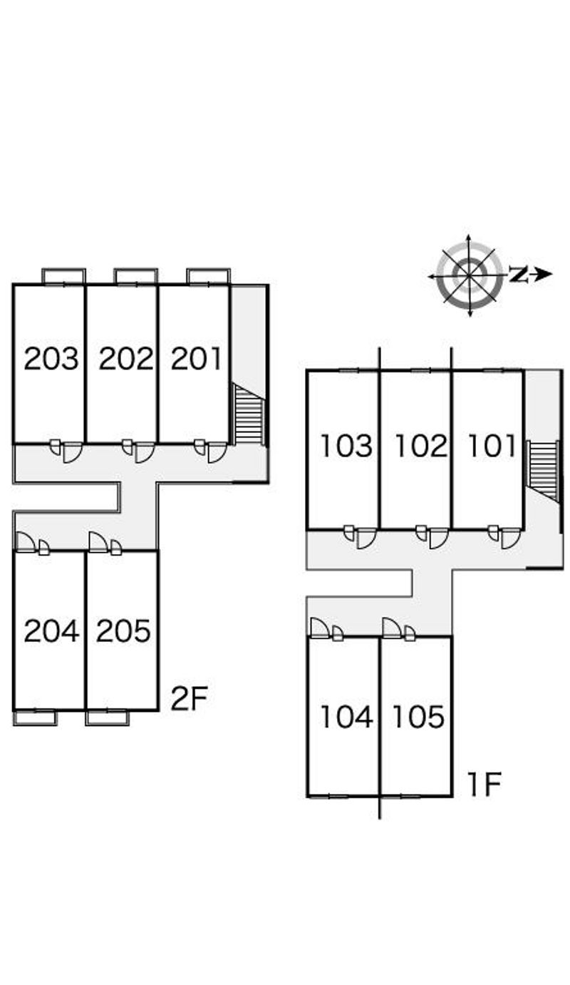 レオパレスイーストヒル 間取配置図