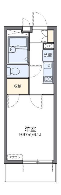 レオパレスグリーンビュー和田 間取り図