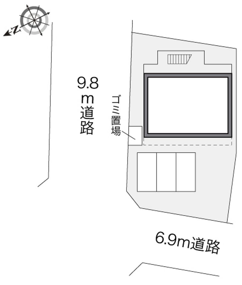 レオパレス富士グランデ 配置図