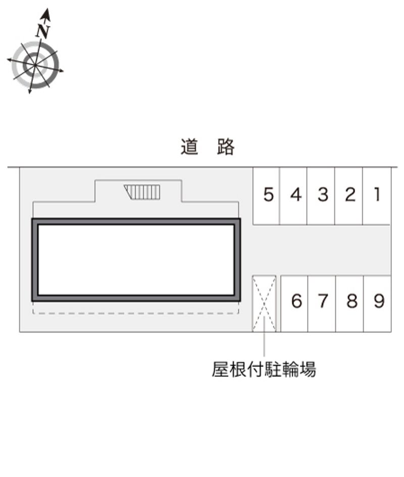 レオパレス三村Ⅱ 配置図