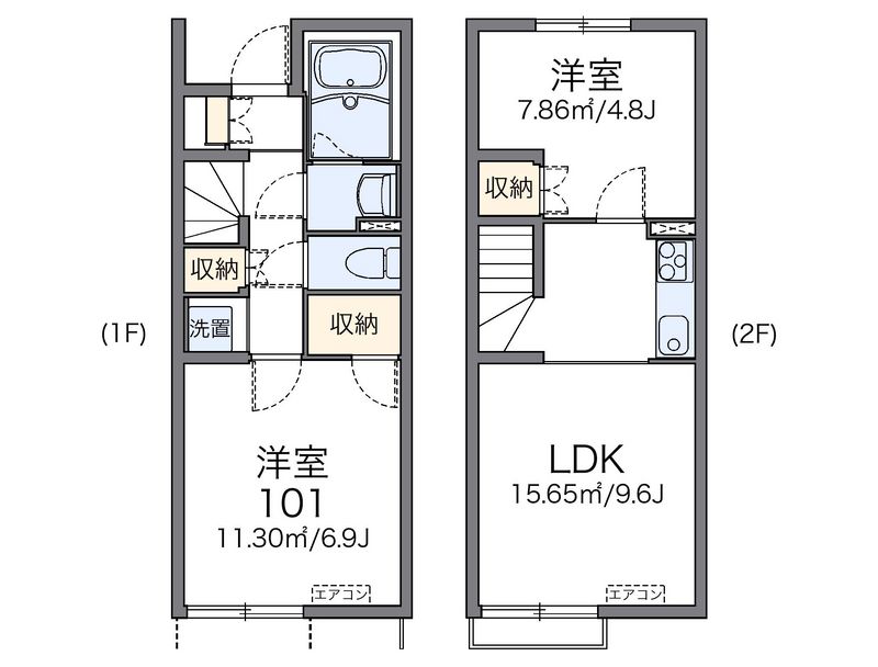 レオネクストあおぞら東 間取図