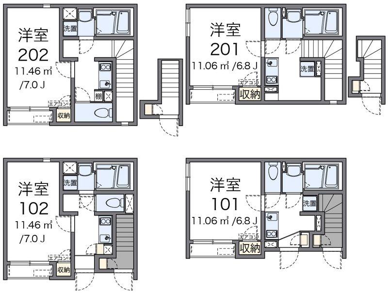 クレイノ白子 間取り