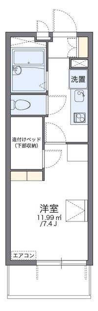 レオパレスアンフィールド 間取り図