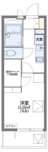 レオパレス宿河原 間取り図