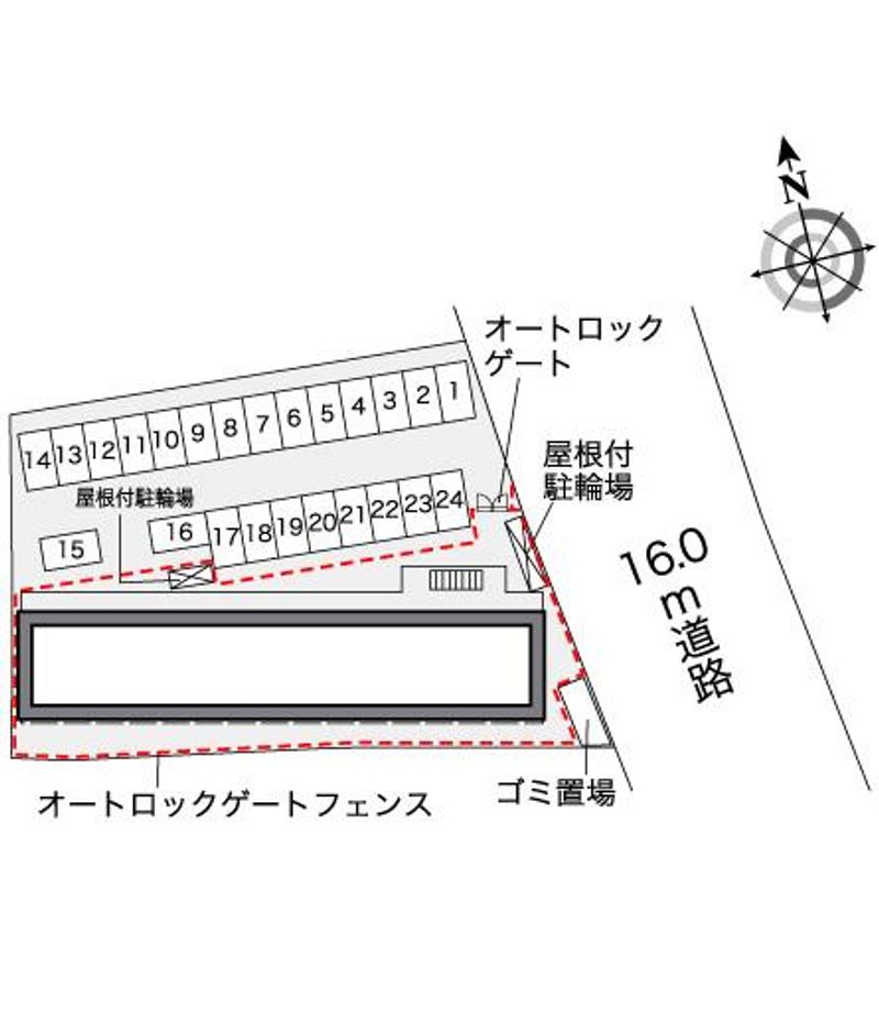 レオパレスアクア 配置図