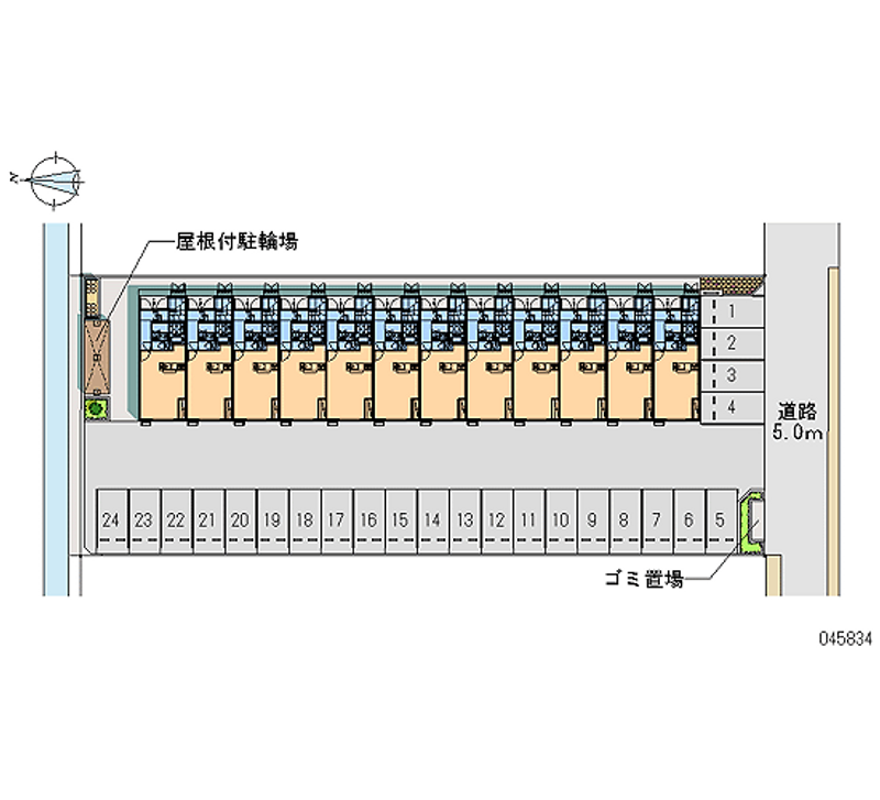 45834 bãi đậu xe hàng tháng