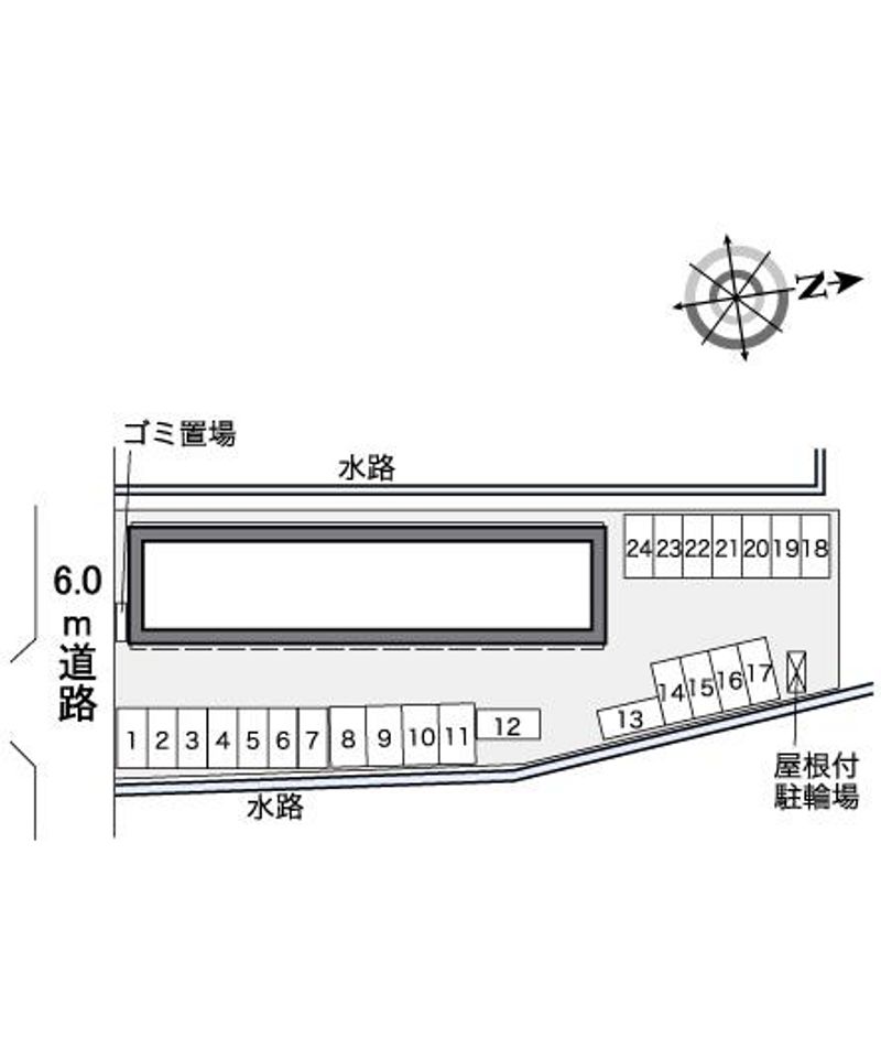 レオパレスハイム　コルーテ小野 配置図