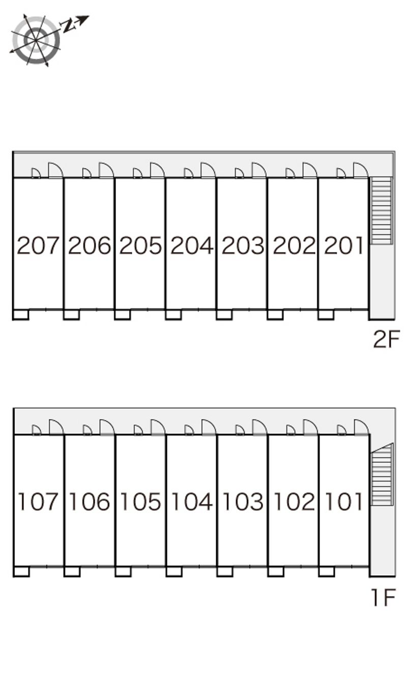レオパレス栖 間取配置図