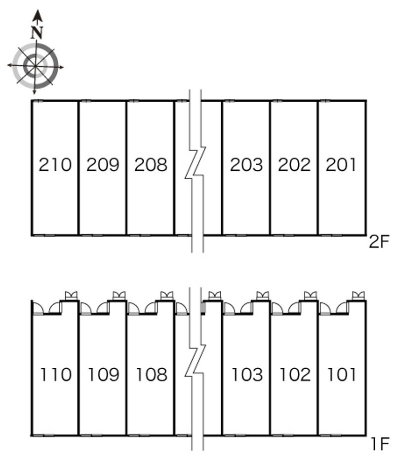 レオパレスＪＫ２ 間取配置図