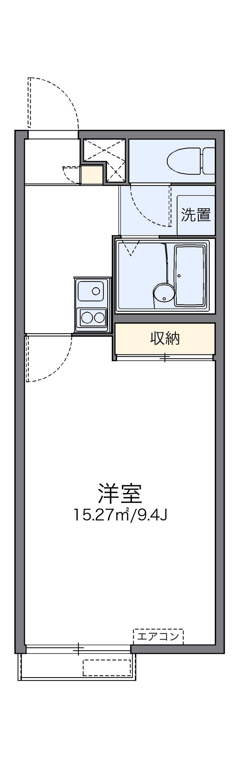 レオパレスポアロ 間取図
