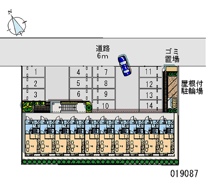 レオパレスアルコイーリス 月極駐車場