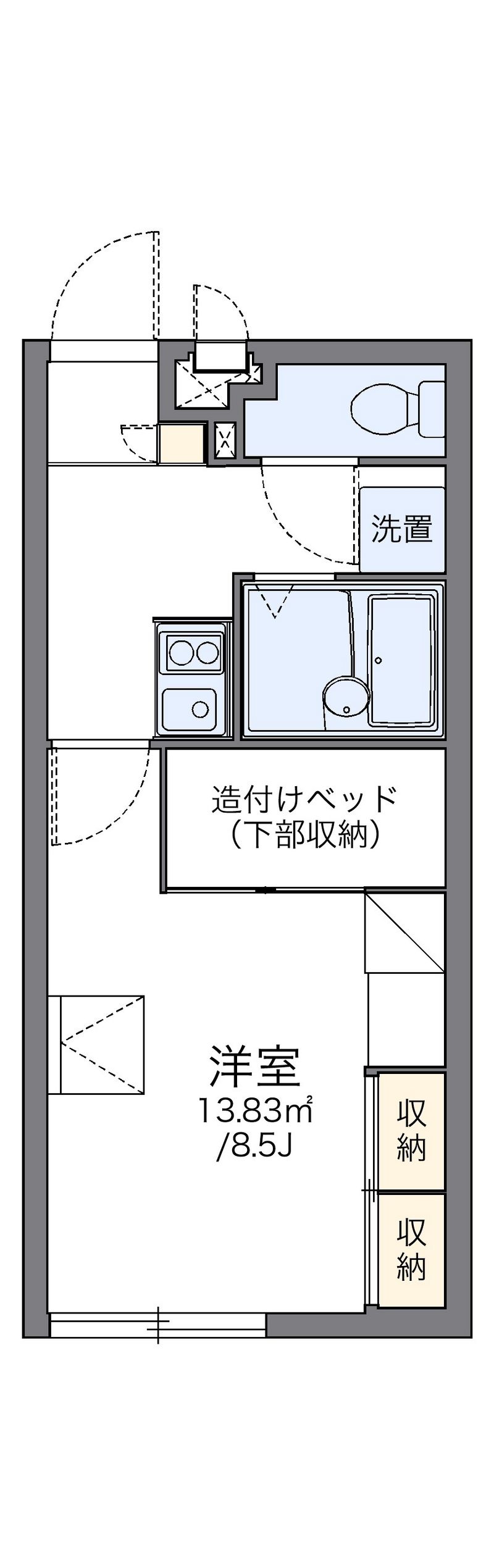 レオパレス松本Ⅱ 間取図