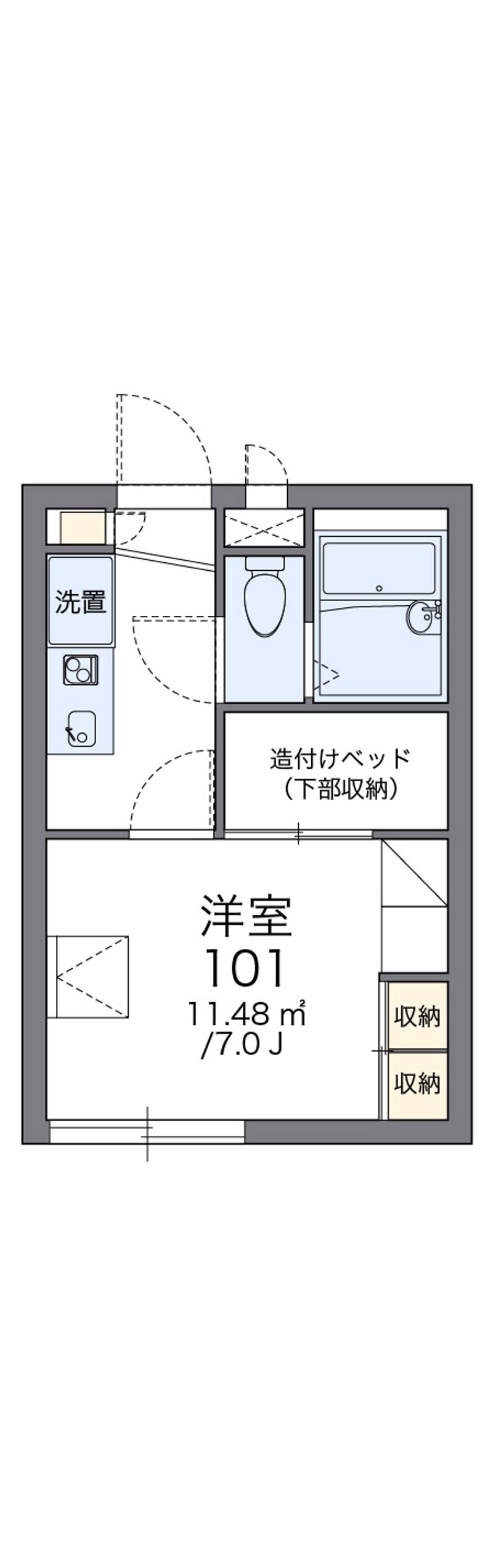 レオパレス桜町 間取図