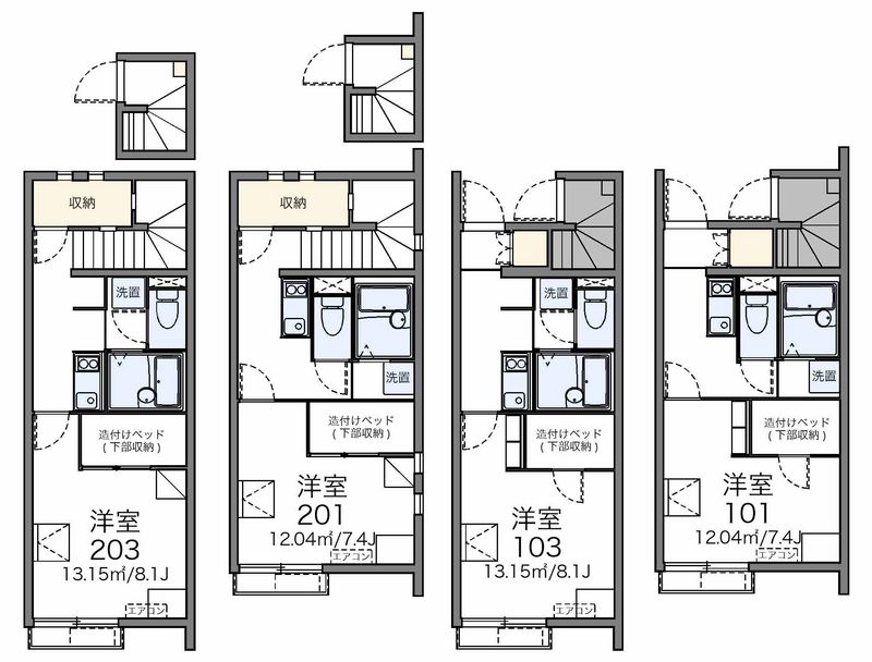 レオネクストサンライズ富岡Ⅲ 間取図