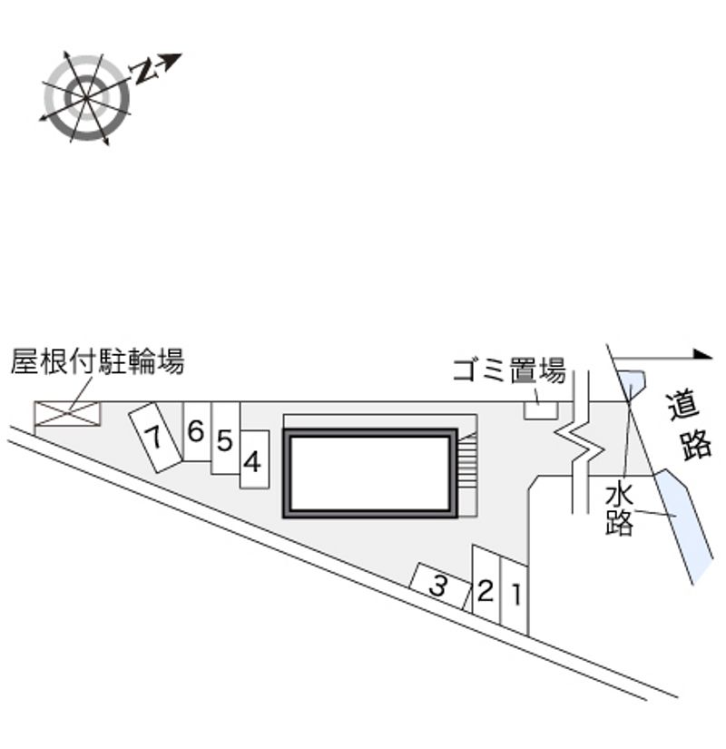 レオパレスクレールＪ・Ｋ 配置図