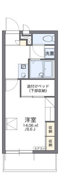 レオパレス柿の木 間取り図