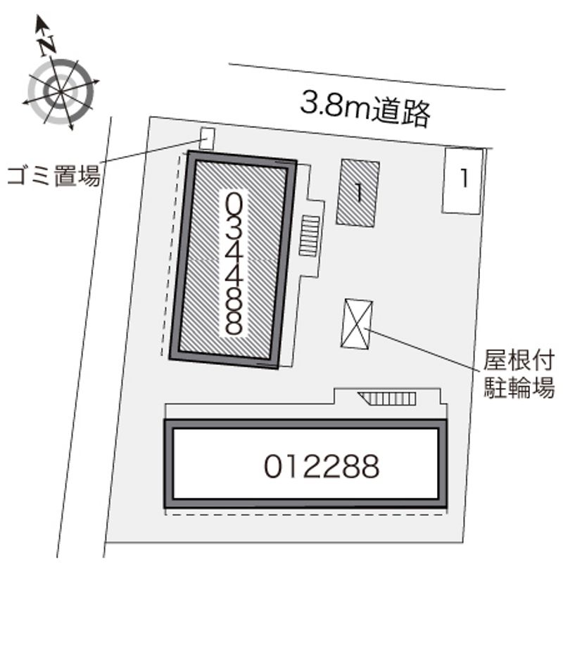 レオパレスＶＩＳＴＡ 配置図