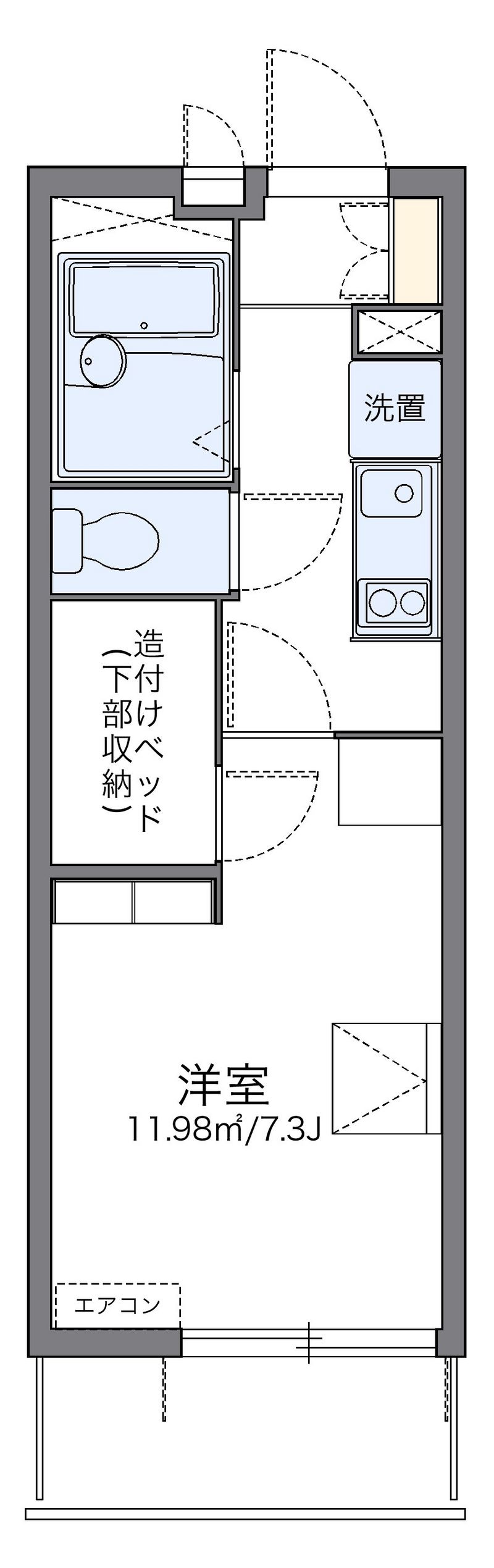 レオパレスアイリスＮ 間取図
