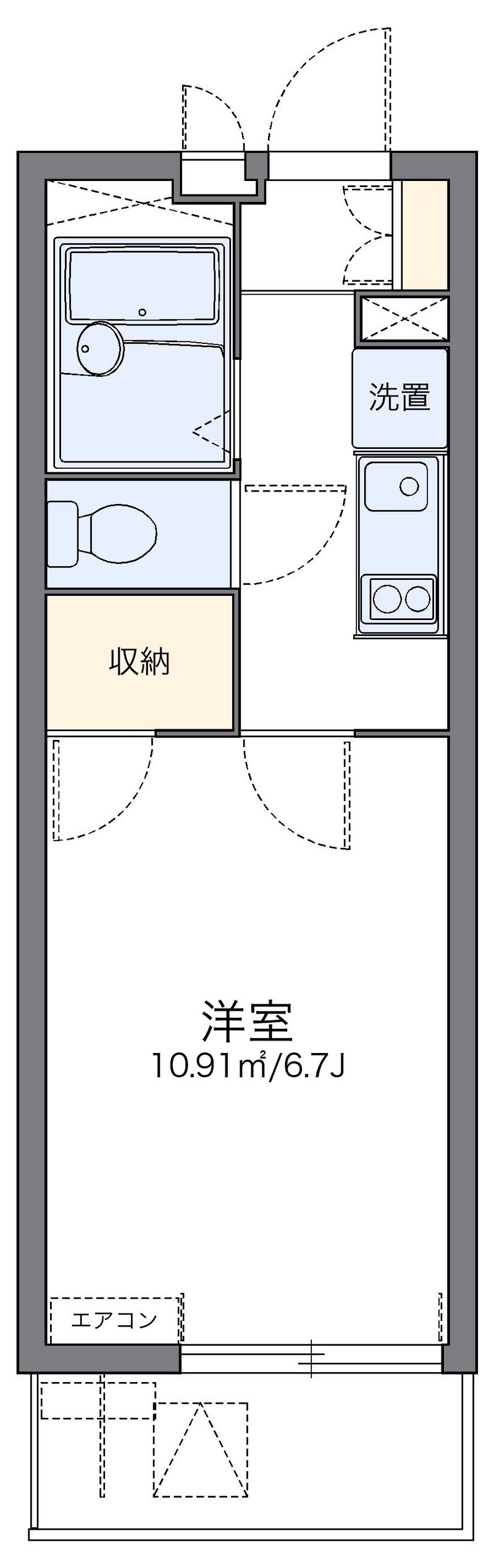 レオパレスエスト砂町 間取図