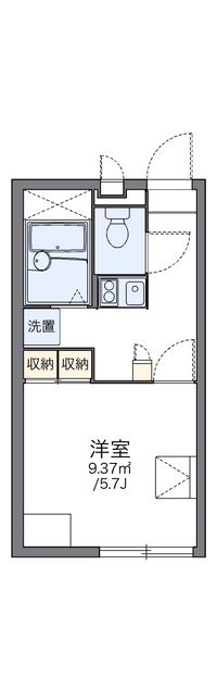 レオパレスルートワン今宿 間取り図