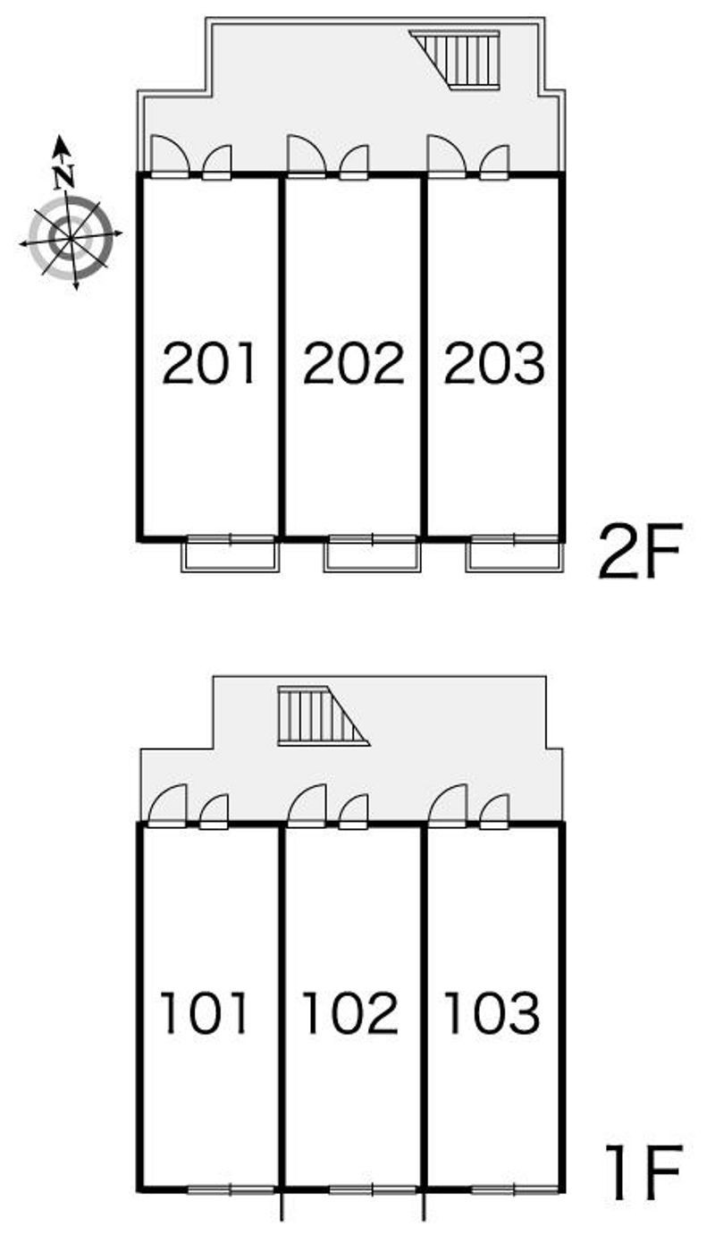 レオパレスマーブル代継 間取配置図