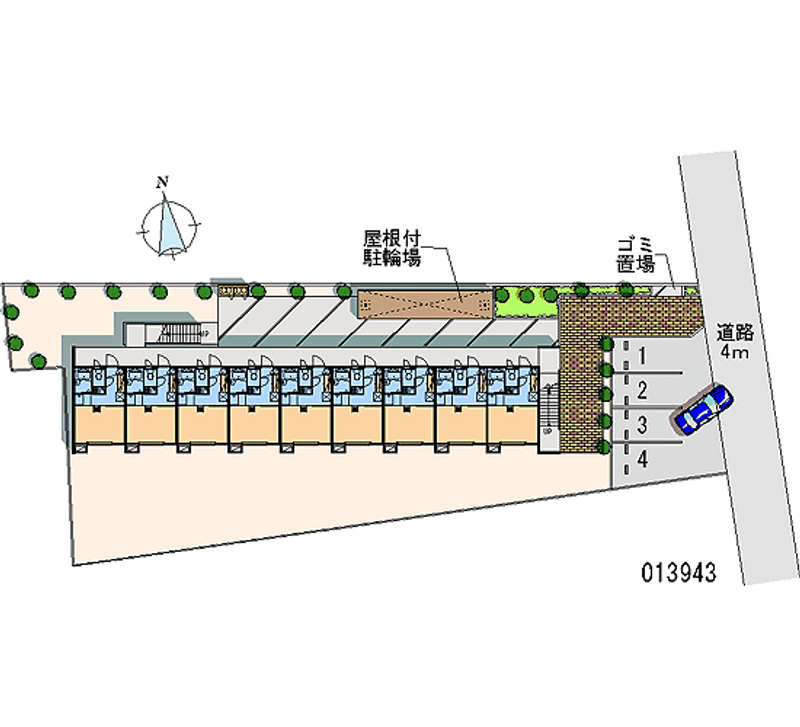 レオパレスｍａｉｓｏｎ　ｈｕｉｔ・ｃｉｎｇ 区画図