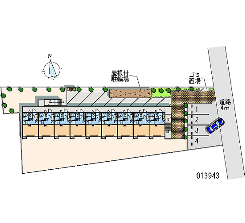 13943 Monthly parking lot