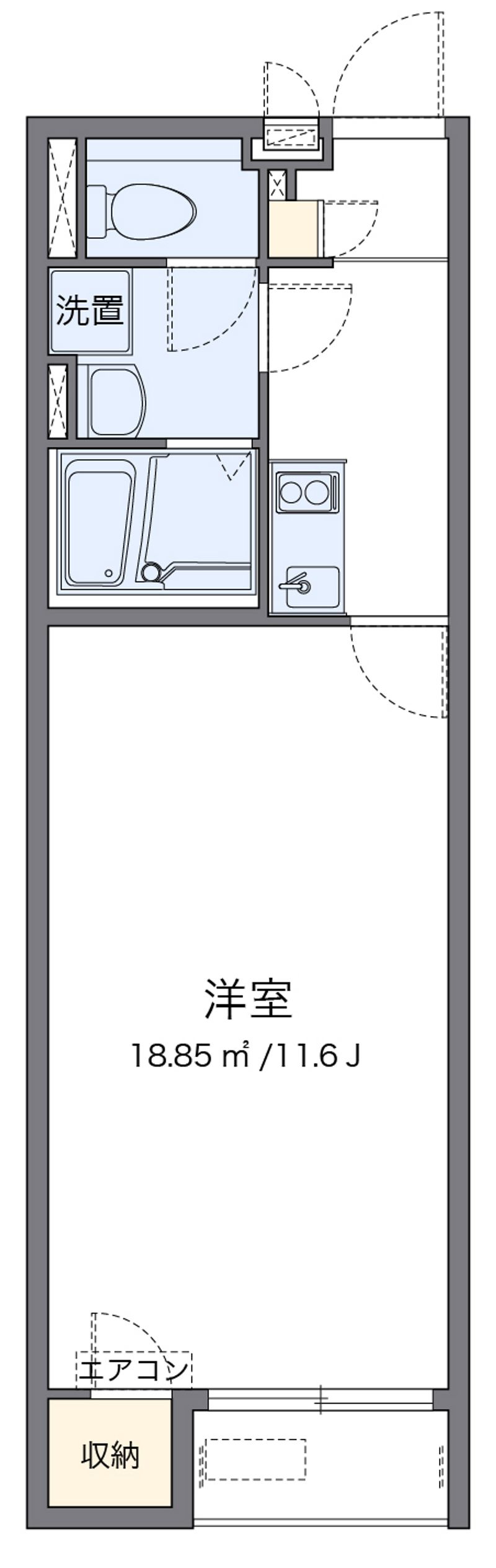 クレイノハピネス 間取図